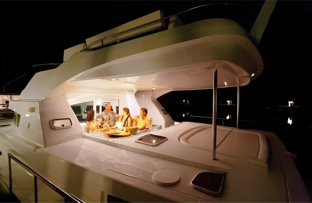 lady m yacht interior